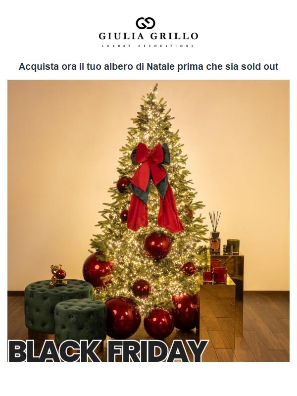 🎄 Sta per succedere: gli Alberi di Natale Giulia Grillo stanno finendo