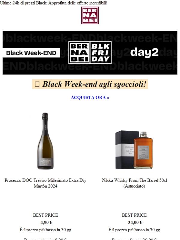 ⏰ Ultimo giorno Black Friday!