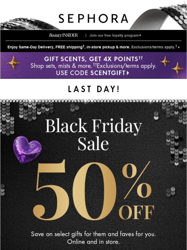 50% off select gifts––don’t miss out!