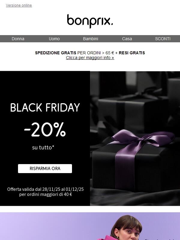 Per poco ancora: 20% di sconto su TUTTO 🌟