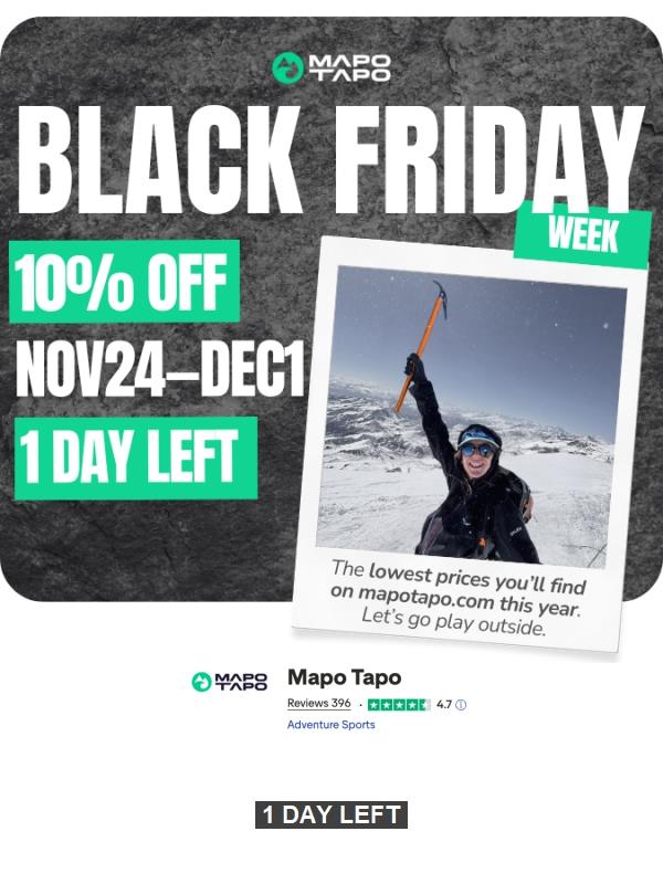 BLACK FRIDAY WEEK ⏰ 1 DAY LEFT