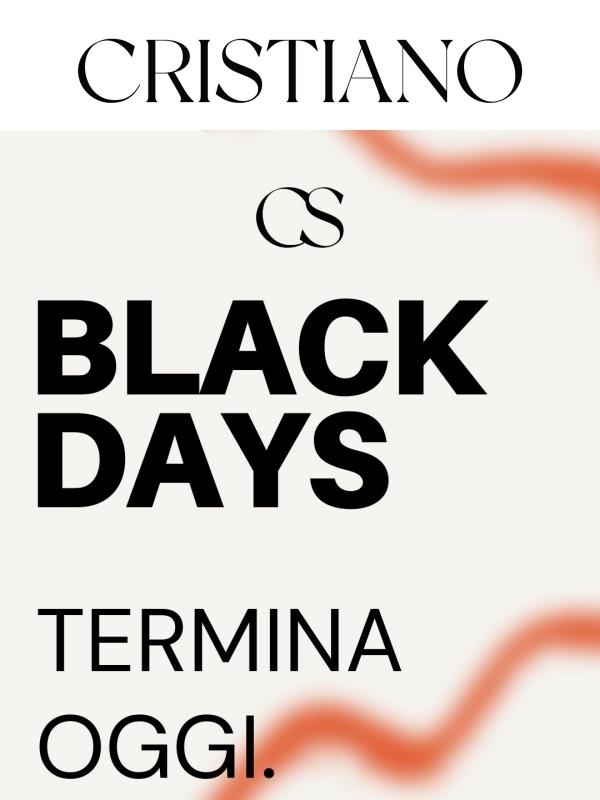 🚨 Ultimo giorno dei Black Days!