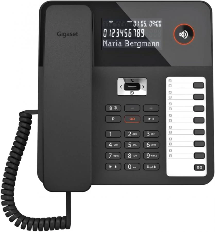 gigaset desk 600 Telefono da tavolo o da parete con 10 tasti di selezione rapida e 4 tasti di selezione diretta