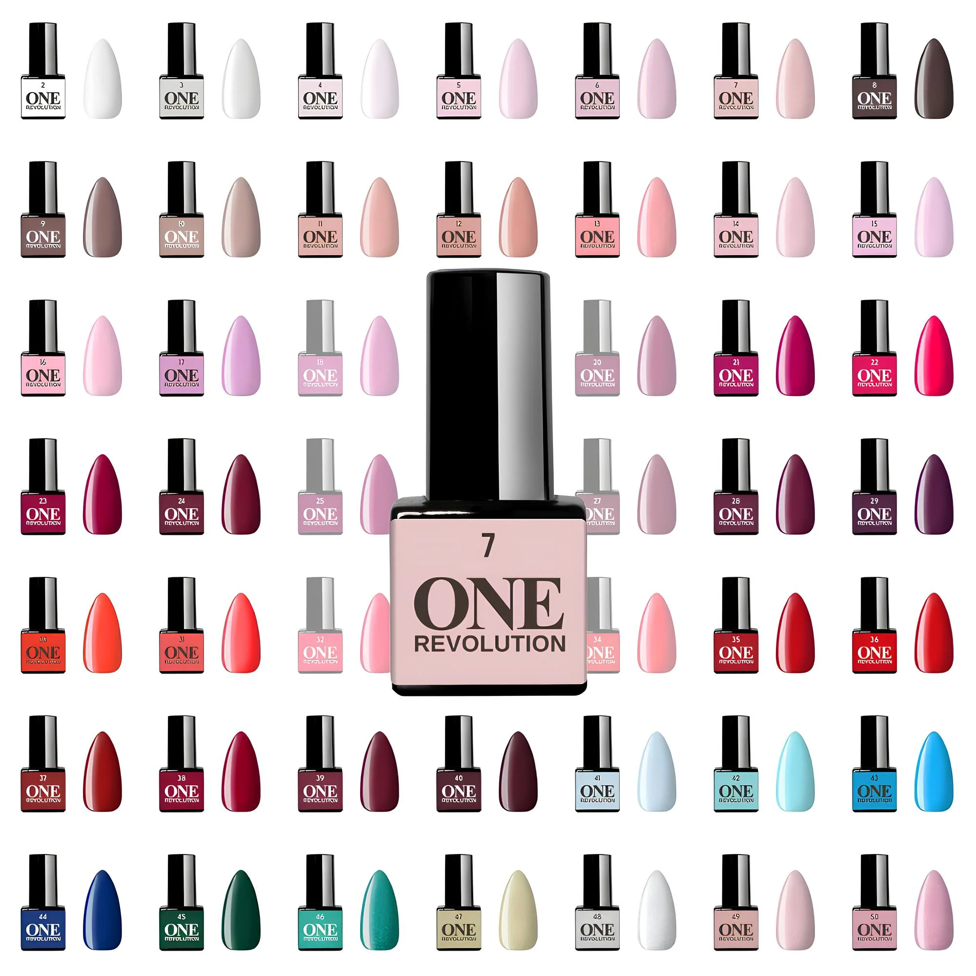 Image of One Revolution Smalto Semipermanente Senza TPO | Scegli tra 50 Colori, Coprente in 2 Passate, Senza Base né Top