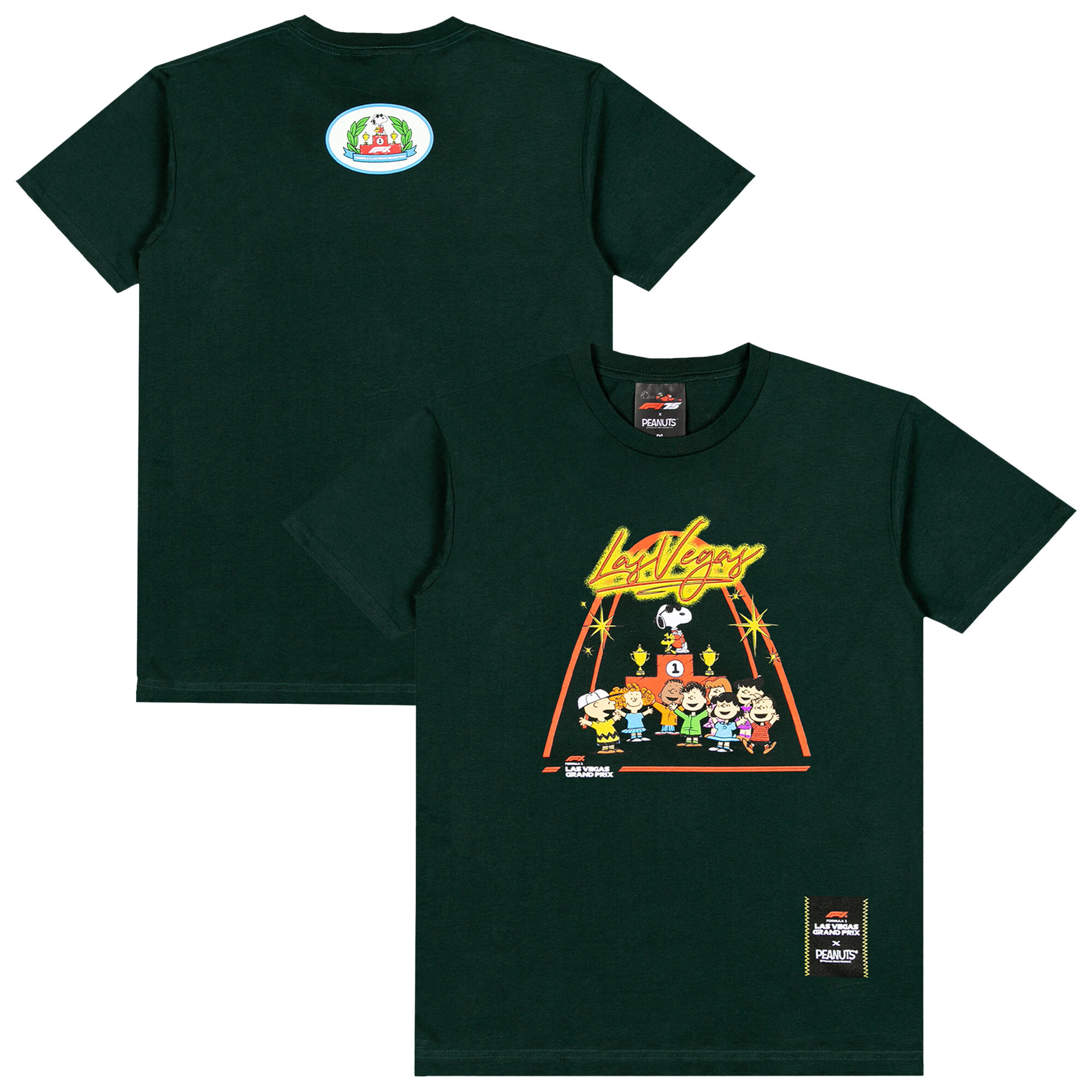 Maglietta Formula 1 x Snoopy & Peanuts Las Vegas Podium - Verde - Unisex