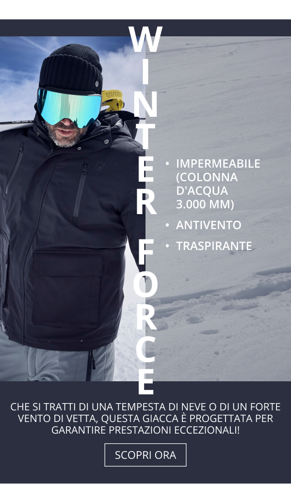 Giacca da sci JAY-PI con tripla funzionalità e cappuccio, fino alla tg. 7XL