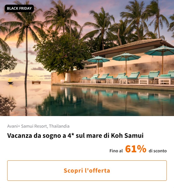 Vacanza da sogno a 4* sul mare di Koh Samui