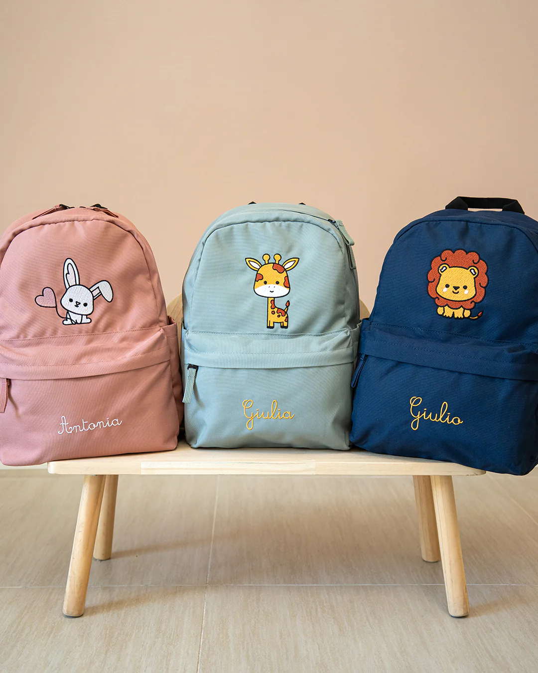 Zainetto Personalizzato Ricamo Eco-Friendly