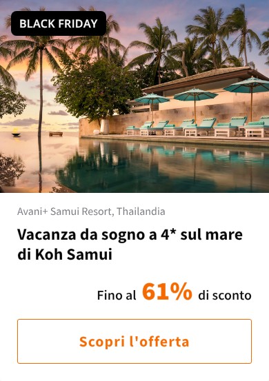 Vacanza da sogno a 4* sul mare di Koh Samui
