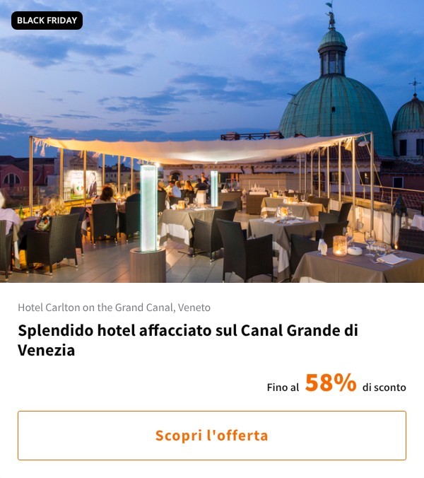 Splendido hotel affacciato sul Canal Grande di Venezia