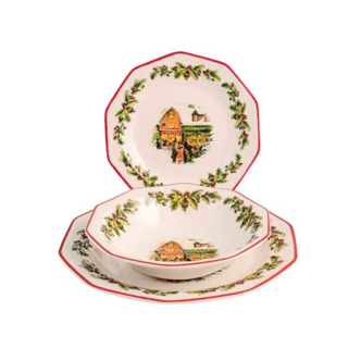 Holly Toys Porcelain Dinnerware Set - Set 18 Pieces