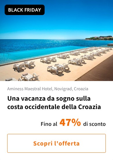 Una vacanza da sogno sulla costa occidentale della Croazia