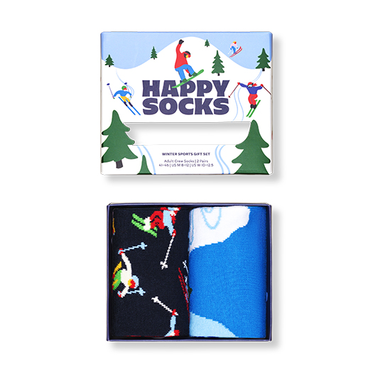 2-Pack Winter Sports Socks Gift Set