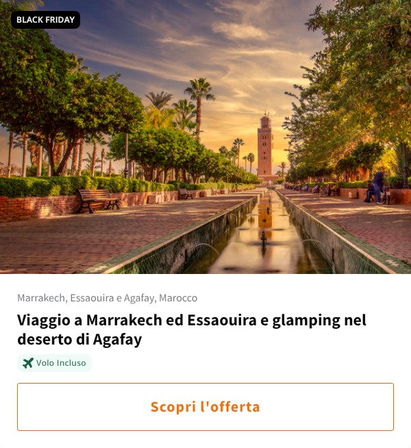 Viaggio a Marrakech ed Essaouira e glamping nel deserto di Agafay
