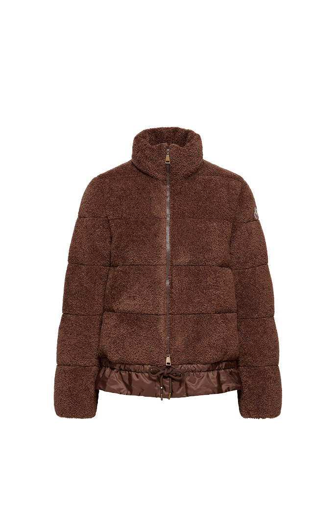 Piumino corto Cedre in pile effetto teddy