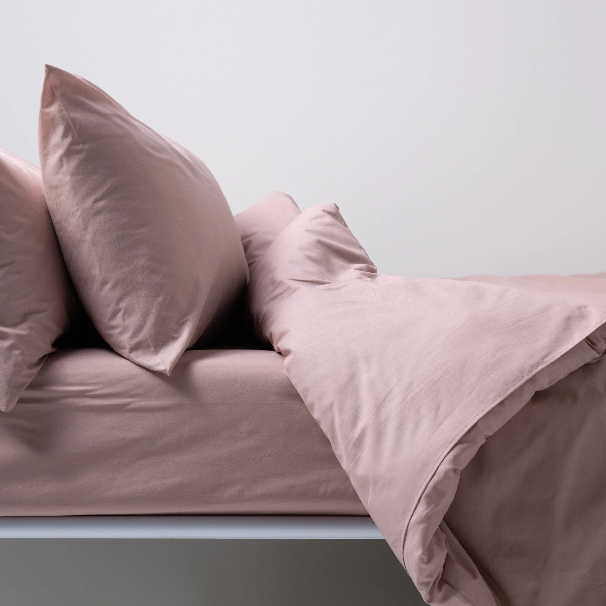 Image of Parure Copripiumino in Puro cotone <br>Tinta Unita - <b>Tortona