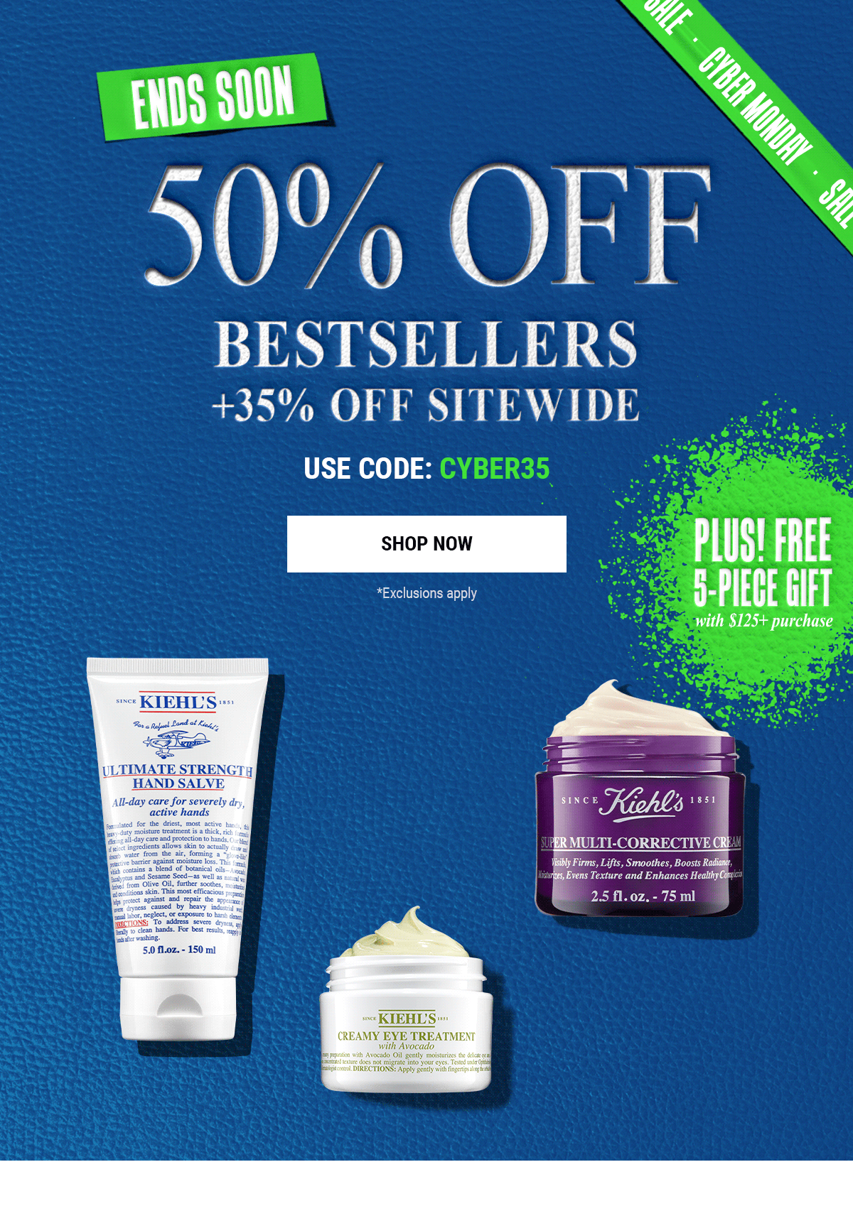ENDS SOON 50% OFF BESTSELLERS