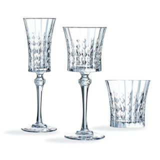 Lady Diamond Crystal Glassware Set 18 pcs