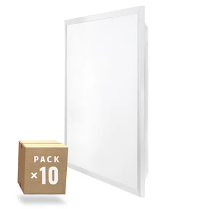 Pack 10 Pannelli LED 40W 4.400Lm 6000ºK 60x60Cm Traliccio UGR19 40.000H [HO-PG-600x600-40W-CW-PK10]