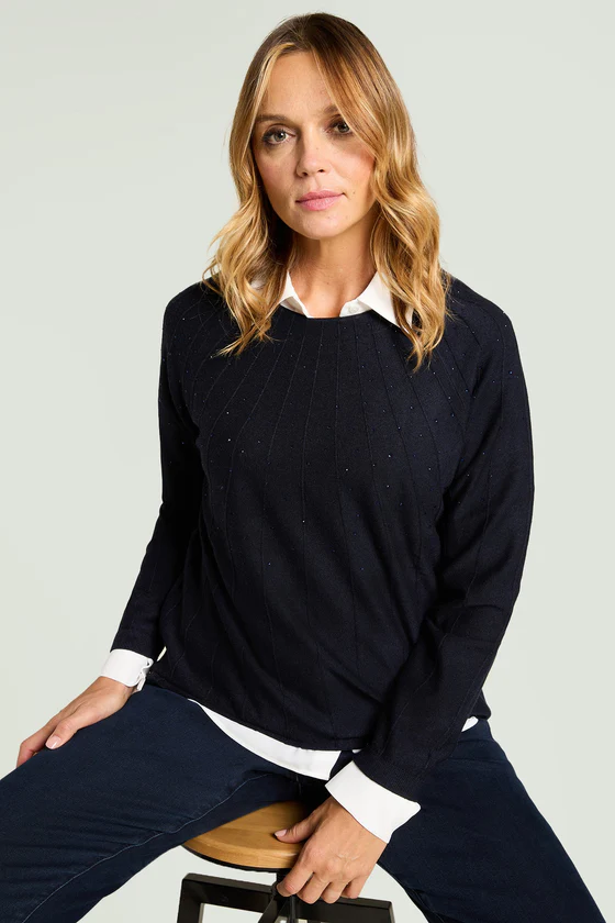 MAGLIA CON NERVATURE SOLEIL