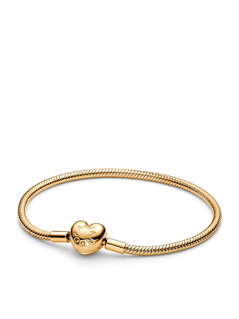 Heart Clasp Snake Chain Bracelet