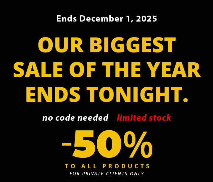 Our biggest sale of the year ends tonight.