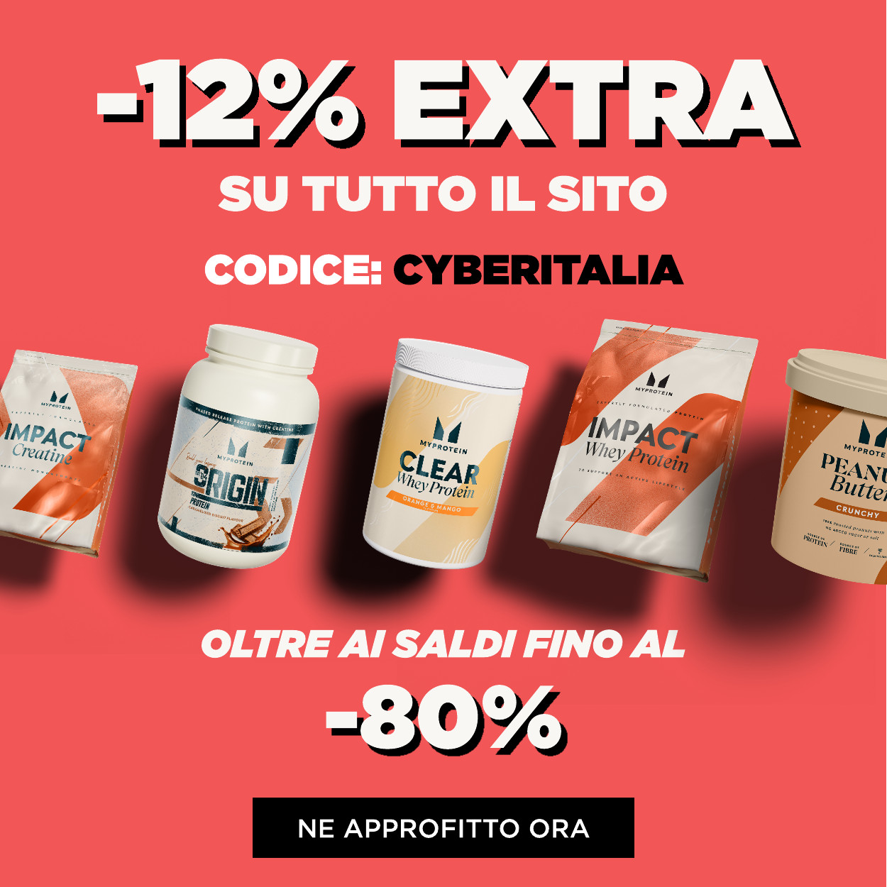 saldi fino all'80% + 12% extra