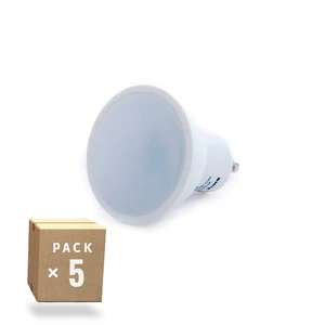 Confezione 5 Lampadine LED GU10 6W 700Lm 4200ºK 40.000H [HO-GU10-SMD-6W-IC-W-PK5-AP]