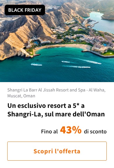 Un esclusivo resort a 5* a Shangri-La, sul mare dell&#x27;Oman