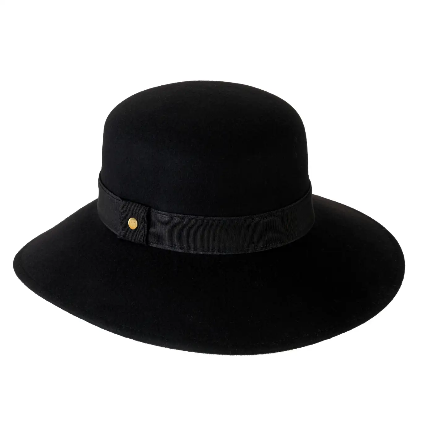 Cloche Signorile Tesa Larga Nero