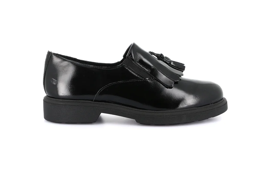 Mocassino in pelle con frangia e nappine | RIPE