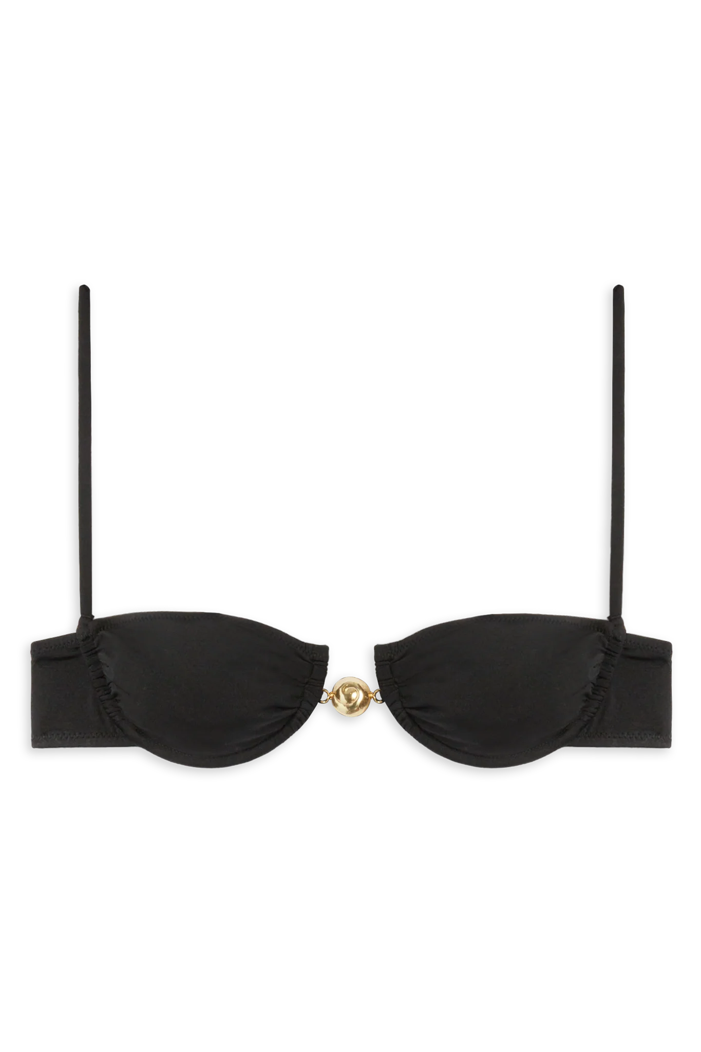 Image of Hammond Bikini Top // Black Shiny