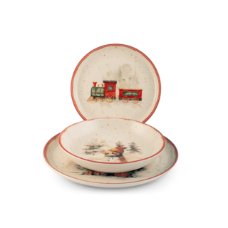 Nordic Santa Express Dinnerware Set Stoneware Set 18 Pcs
