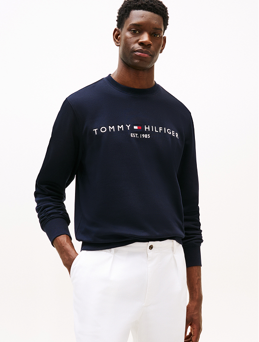 Felpa in tessuto flex con logo ricamato