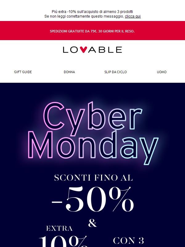 Ultime ore | Cyber Monday fino al -50%
