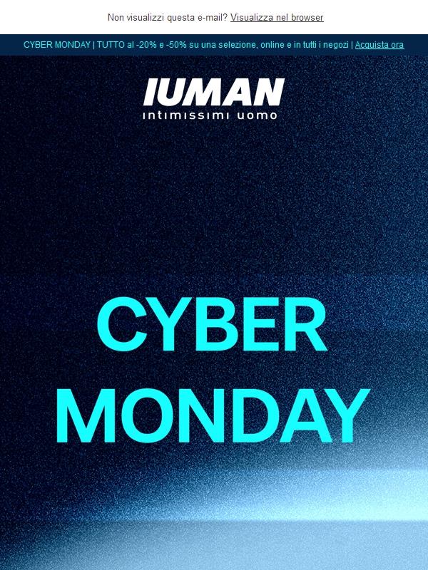CYBER MONDAY⚡Ultimo giorno di sconti -20% e -50%