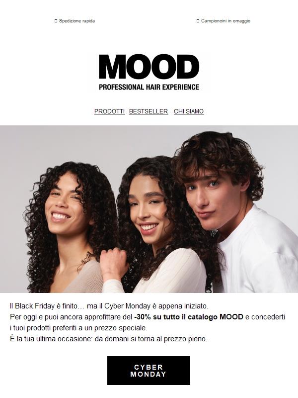 Cyber Monday firmato MOOD!