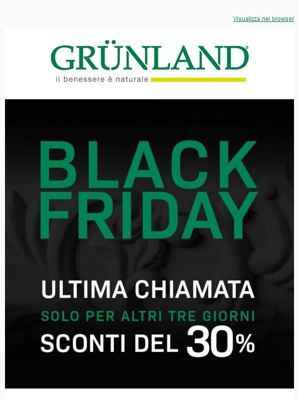 IL BLACK FRIDAY HA LE ORE CONTATE