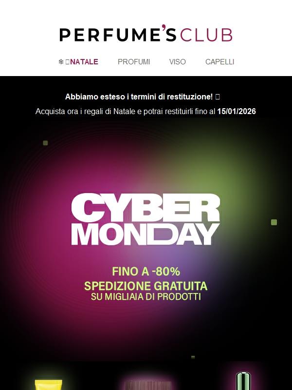 ⏳ Cyber Monday: solo oggi! ⌛️