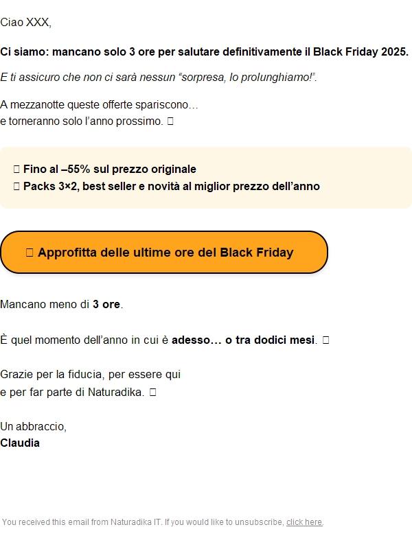 Re:👋🖤Ultime 3h: -55%* | BF 2025 🔥
