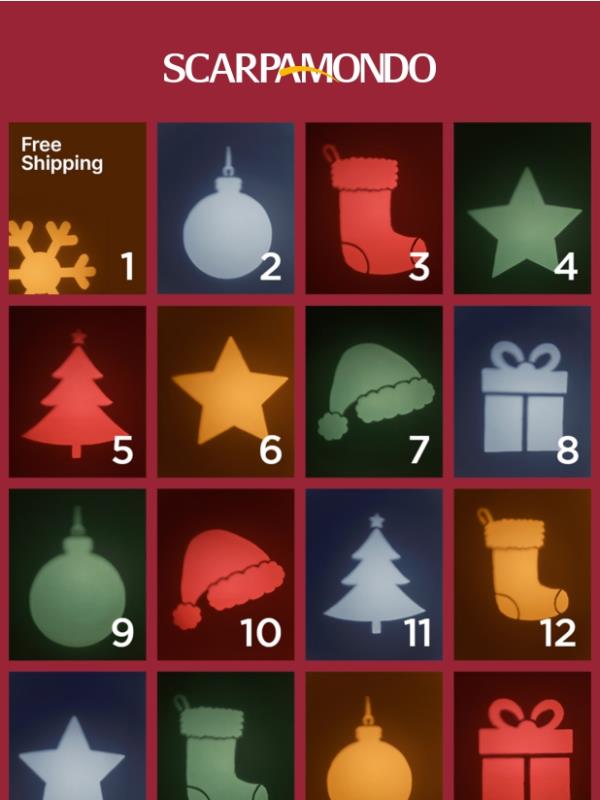 🎁 Il Calendario dell’Avvento è online: 25 giorni di sorprese ti aspettano!