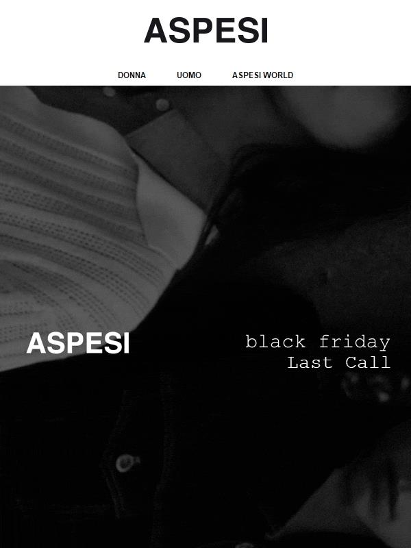Black Friday: last call