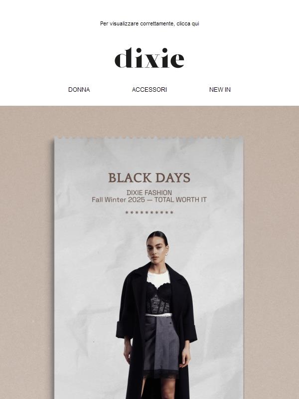 ULTIME ORE 🖤 BLACK DAYS IN CHIUSURA!