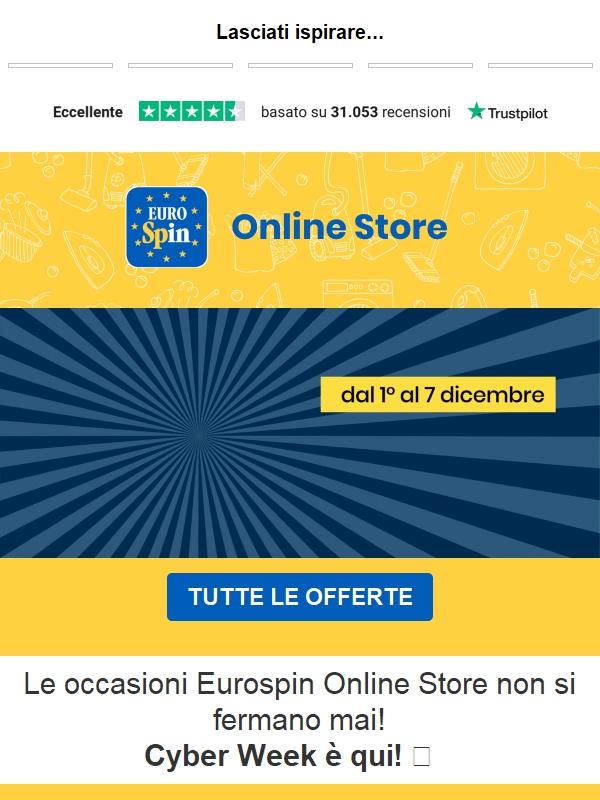 Cyber Week Eurospin: Offerte che non puoi perdere! 🤖