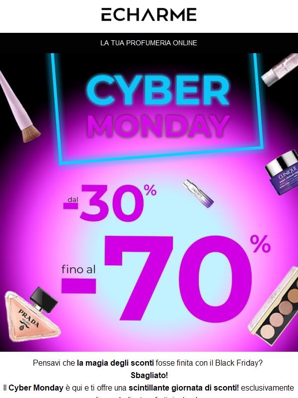 💙💄Vivi il Cyber Monday del Beauty su eCharme!💧💋