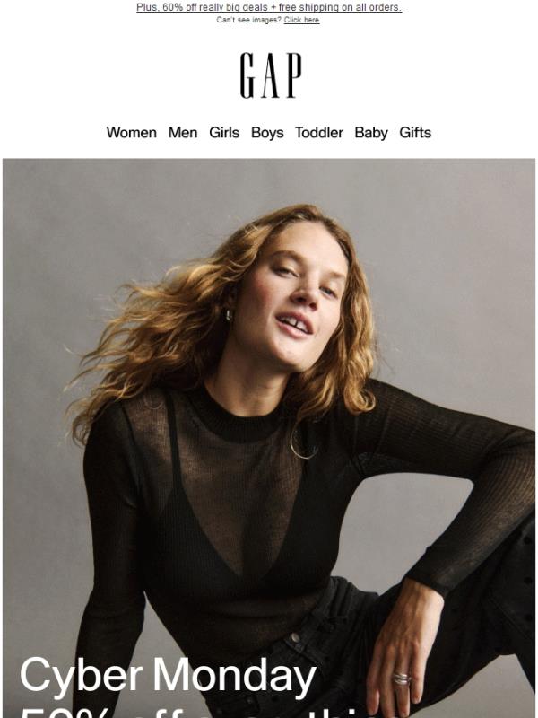 Bigger. Better. Cyber. 50% OFF EVERY SINGLE THING.