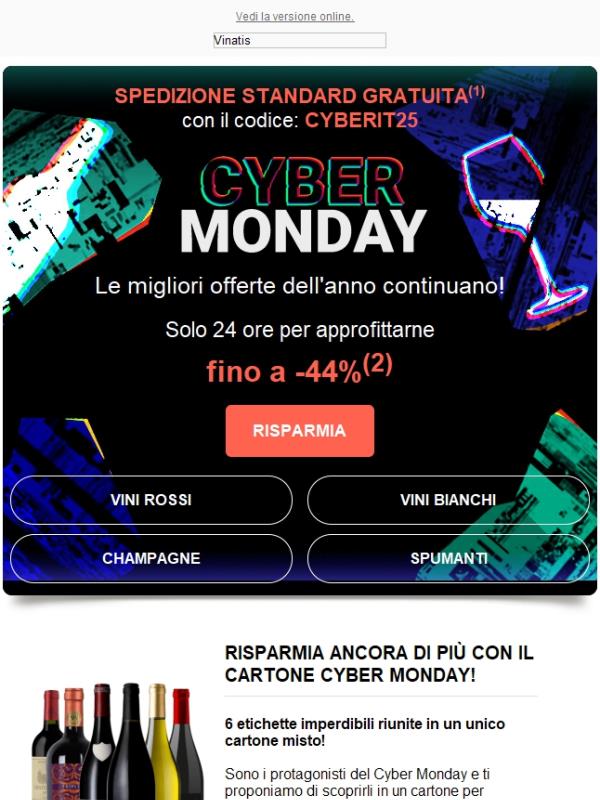 ⚡ CYBER MONDAY Fino a -44% e SPEDIZIONE GRATUITA