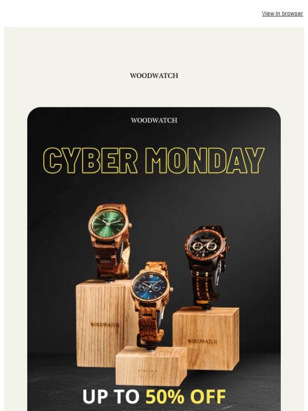 Cyber Monday! Last Chance to Save Up to 50% OFF 🎁