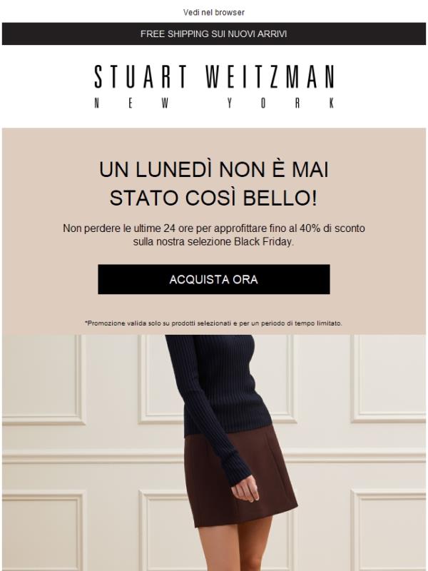 Cyber Monday: ultima occasione per approfittare fino al 40% di sconto