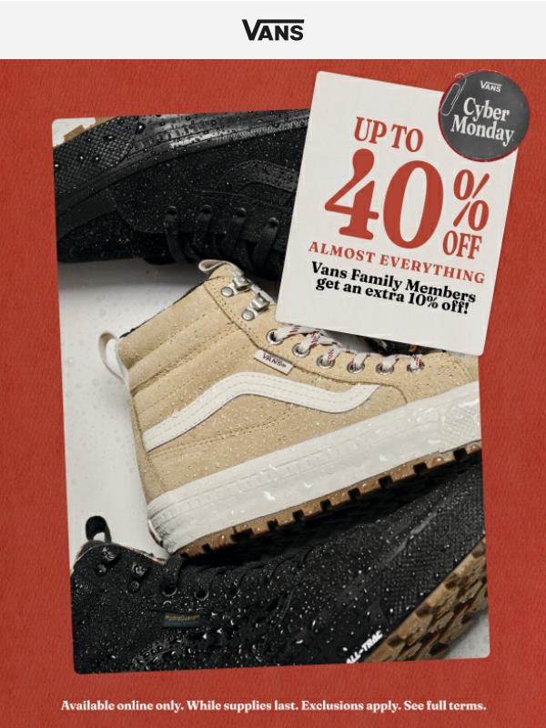 Up to 40% off + EXTRA 10% off for Members